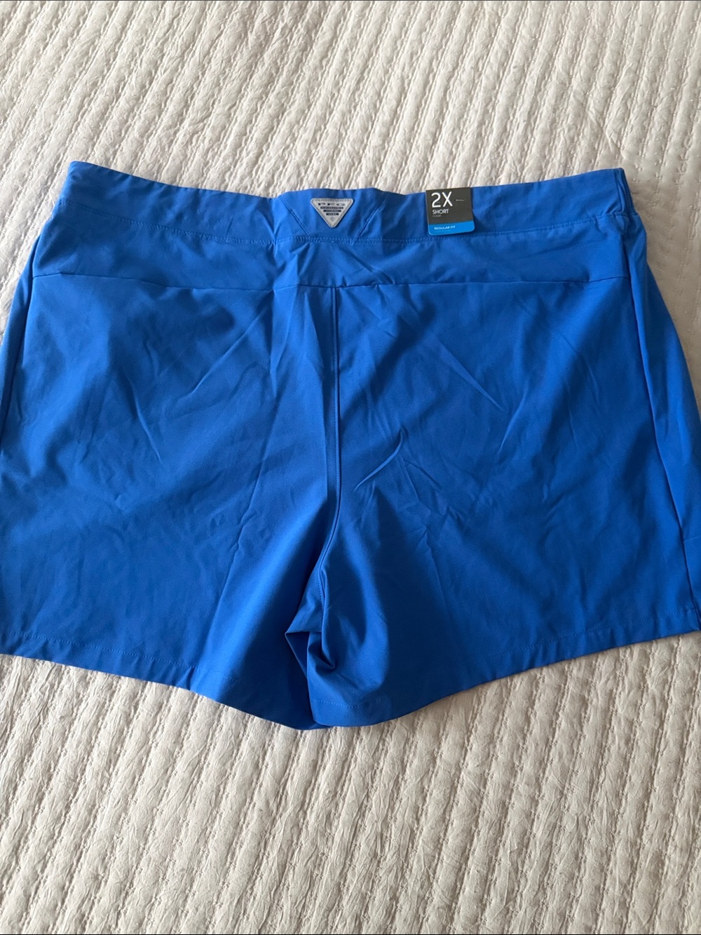 Columbia PFG Women's Bright Blue Omni-Shade Court 5" Shorts w/Pockets 2X ❤️ - Picture 8 of 10